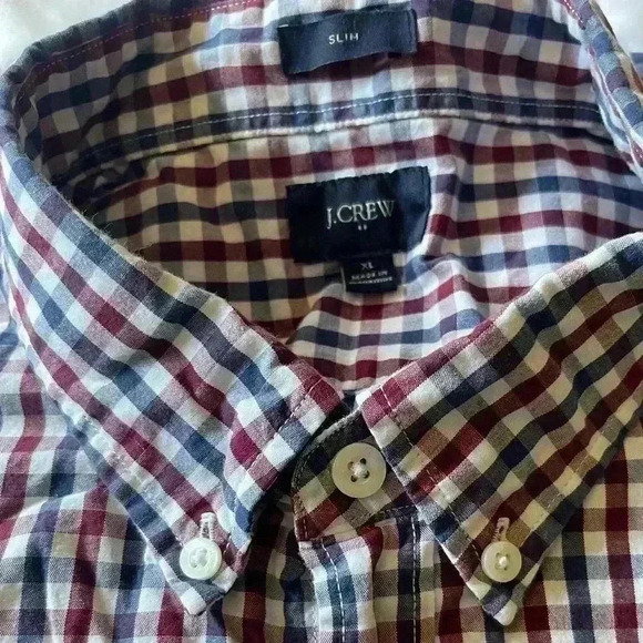 J.Crew Factory Slim Button Down Long Sleeves Shirt Size XL - Picture 3 of 14